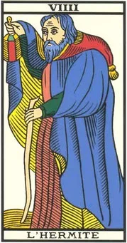 Arcane IX L'Ermite — tarot de Marseille