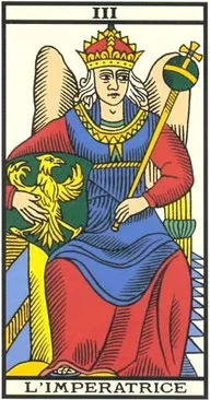 Arcane III L'Impératrice — tarot de Marseille