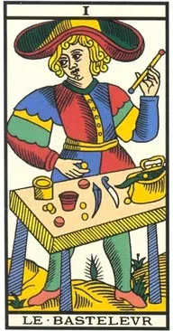 Arcane I Le Bateleur — tarot de Marseille