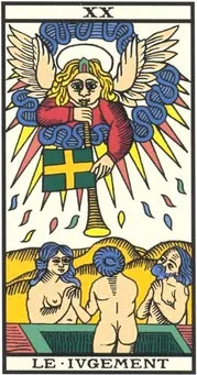 Arcane XX Le Jugement — tarot de Marseille