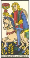 Cavalier de Coupes — tarot de Marseille