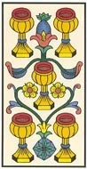 Cinq de Coupes — tarot de Marseille