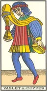 Valet de Coupes — tarot de Marseille