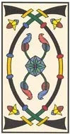 Deux d'Épées — tarot de Marseille