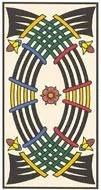 Huit d'Épées — tarot de Marseille
