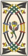 Quatre d'Épées — tarot de Marseille