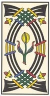 Six d'Épées — tarot de Marseille